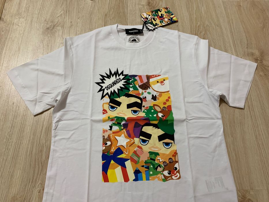 Мъжки тениски Dsquared oversize налични в черно и в бяло