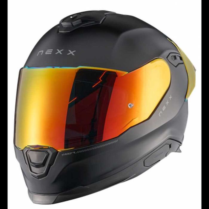 Каска NEXX Y100R SUBSONIC Black Red Matt