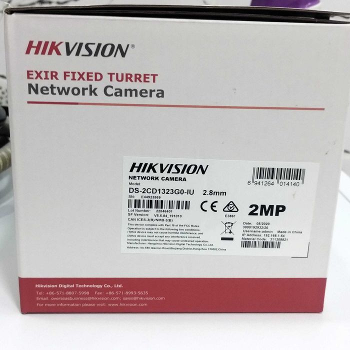 Camera IP Hikvision DS-2CD1323G0-IU