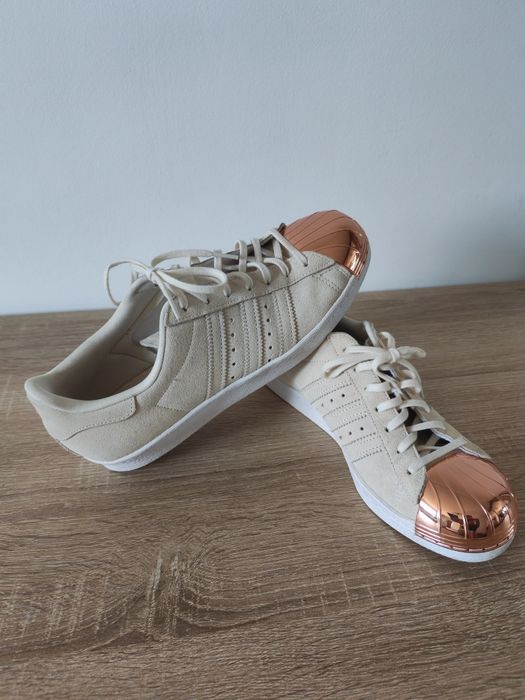 Adidas Superstar 80s Metal Toe S75057 | Piele întoarsă | Mărimea 41 1/3