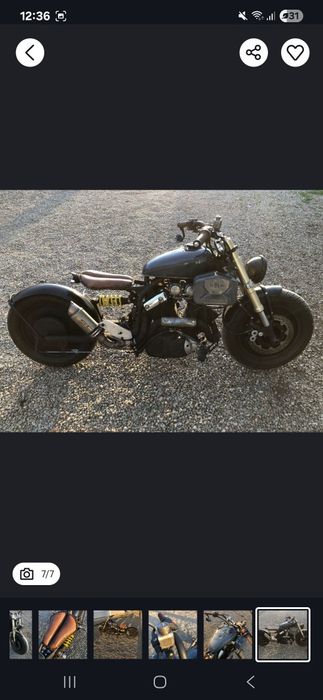 Urgent Motocicletă Custom Unicat – Înmatriculată – Bază Yamaha Virago 535