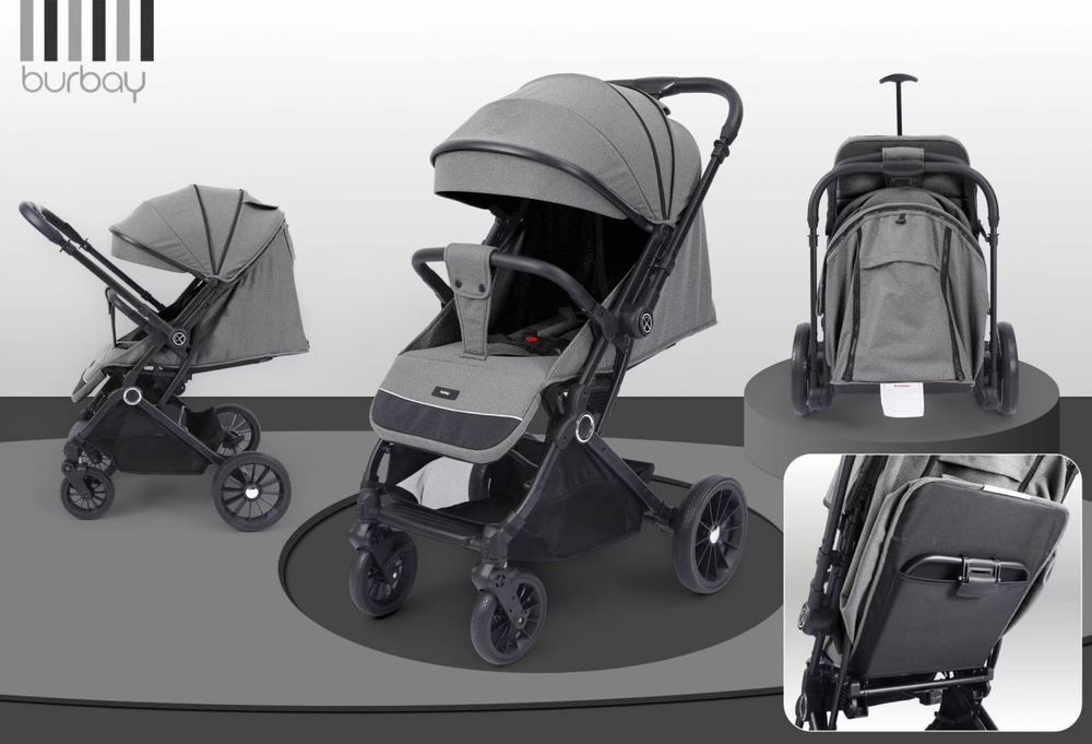 Новая прогулочная коляска чемодан от бренда Burbay