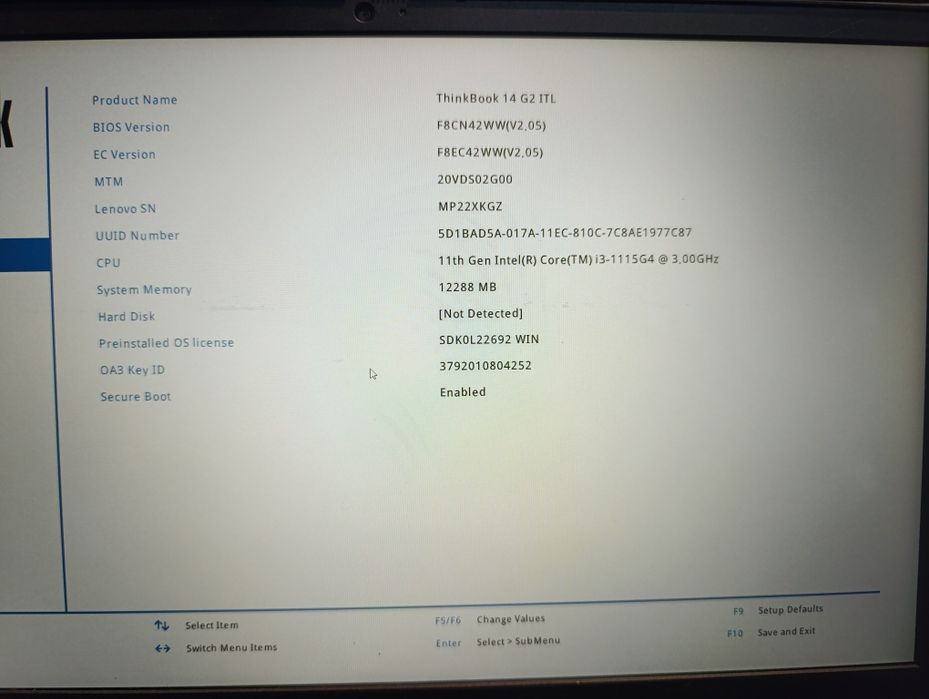 Laptop profesional Lenovo thinkbook 14 g2 Intel i3 1115g4 8gb ram