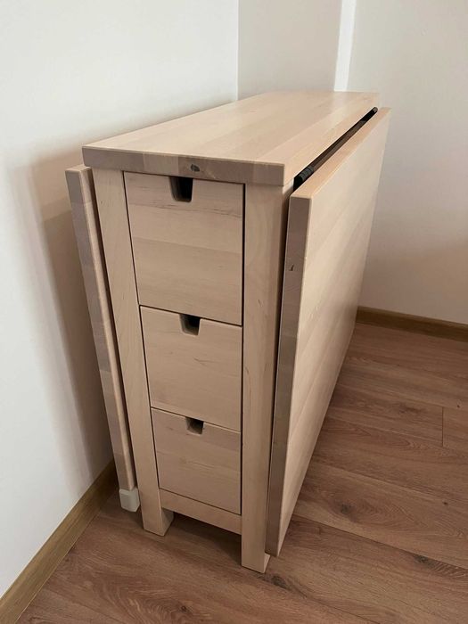IKEA NORDEN сгъваема маса – бреза, почти като нова