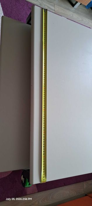 Birou cu cadru din otel cu masa pentru tastatura 80x60x80