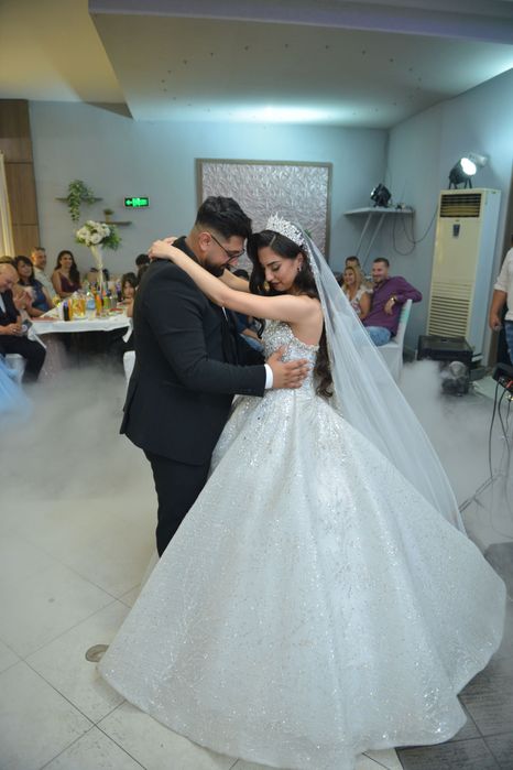 Булчинска рокля с камъни