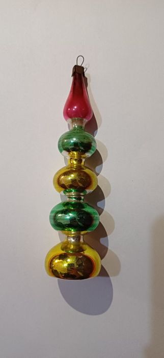 Елочные ёлочные игрушки СССР из стекла стекляная подвесная