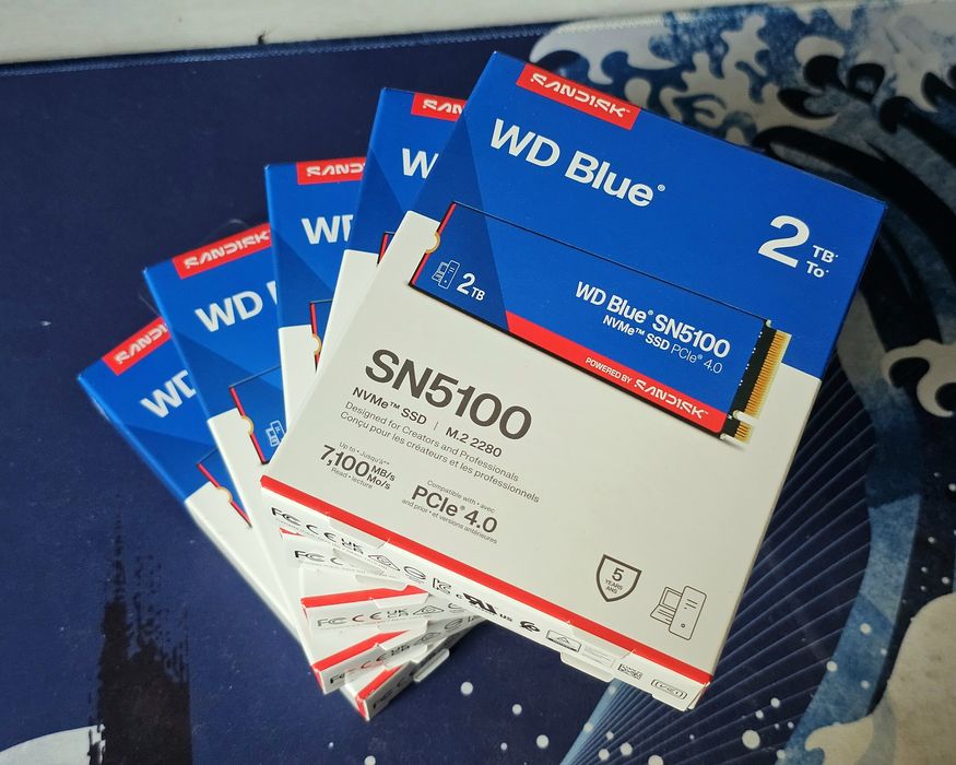 2TB SSD WD Blue 5000, WD Blue 5100, новые