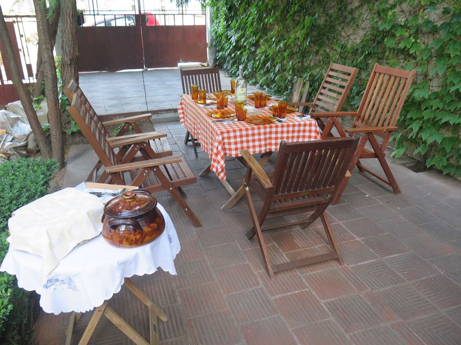 Тиково дърво ,сгъваем, стол-2бр.,маса-2бр.,