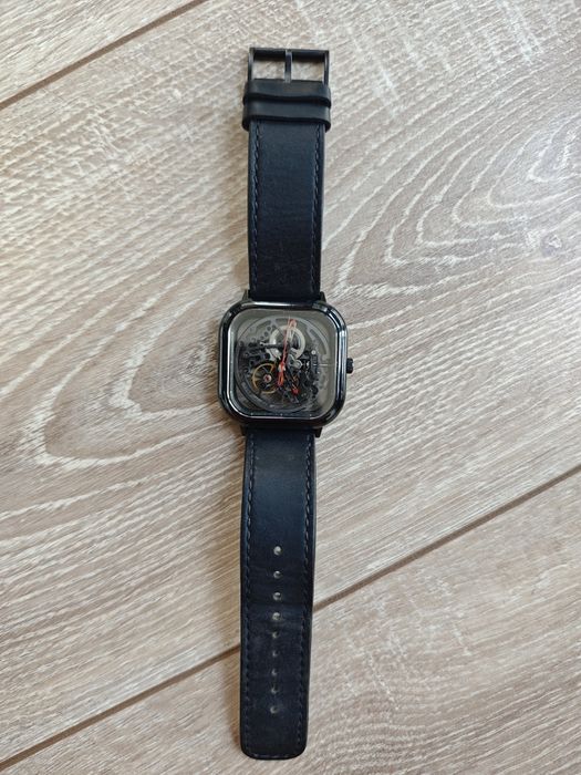 CIGA Design Series C Skeleton Automatic – Механичен часовник, Сапфирено стъкло + кожена и метална каишка
