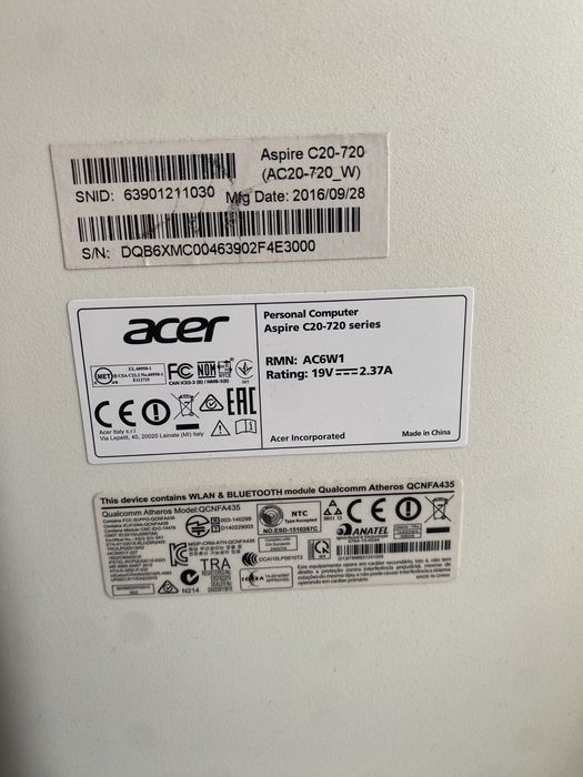 Моноблок Acer Aspire C20-720