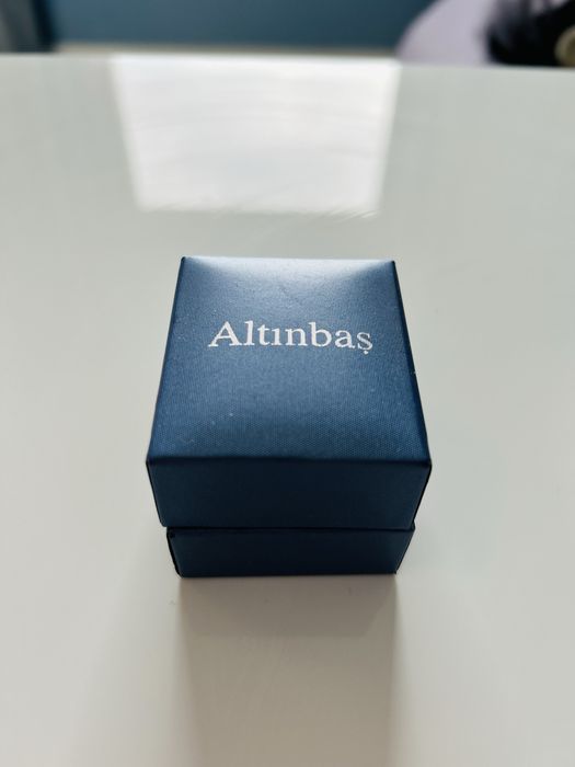 Диамантен пръстен бяло злато Altinbas