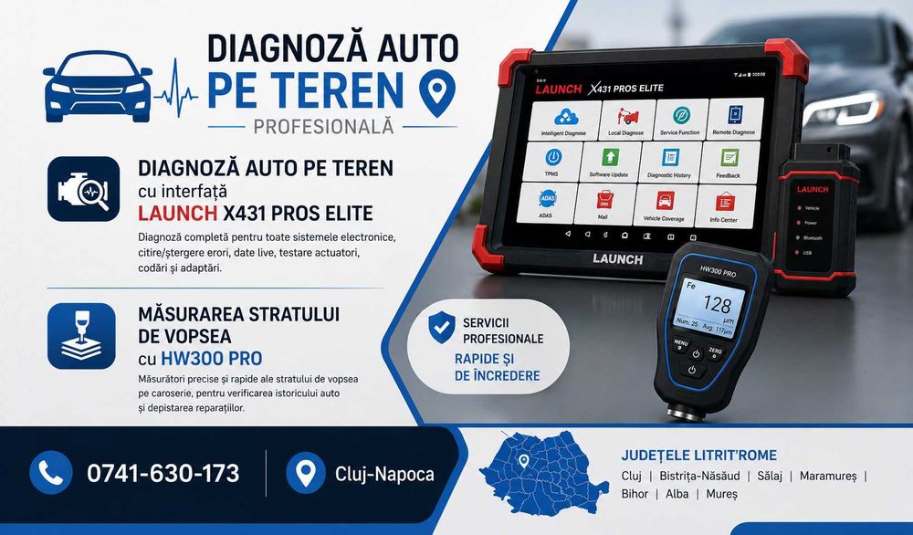 Servicii diagnoza auto. Tester auto / Diagnoza auto si tester auto pe teren. Toata gama auto.
