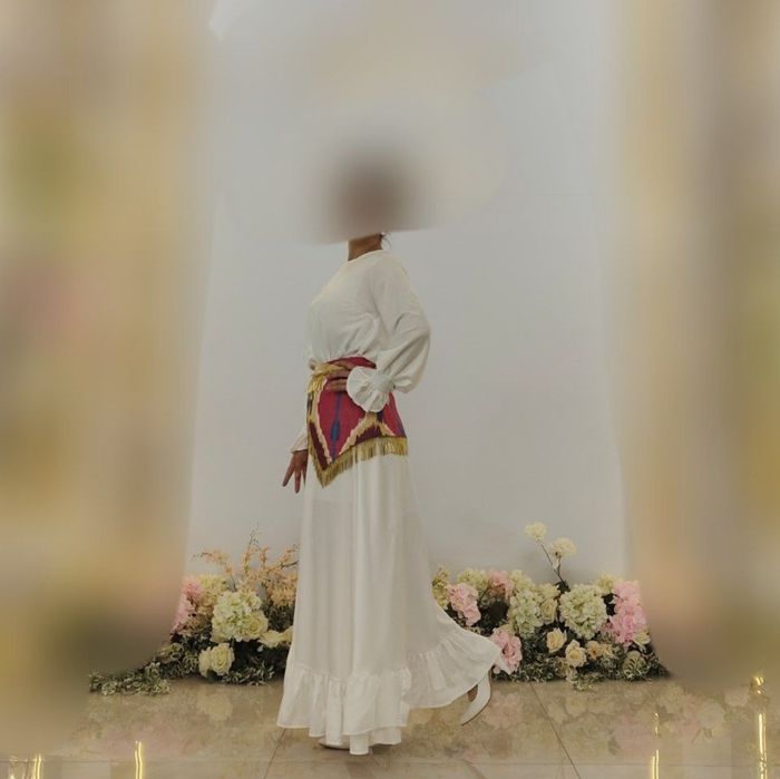 Платье для свадьбы или ЗАГСа стандартный А силуэт Армани шелк