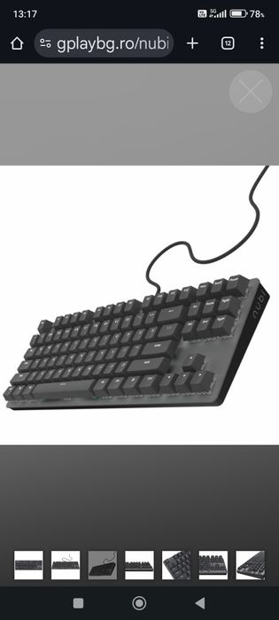 Tastatura mecanica nubi nx87 noua black