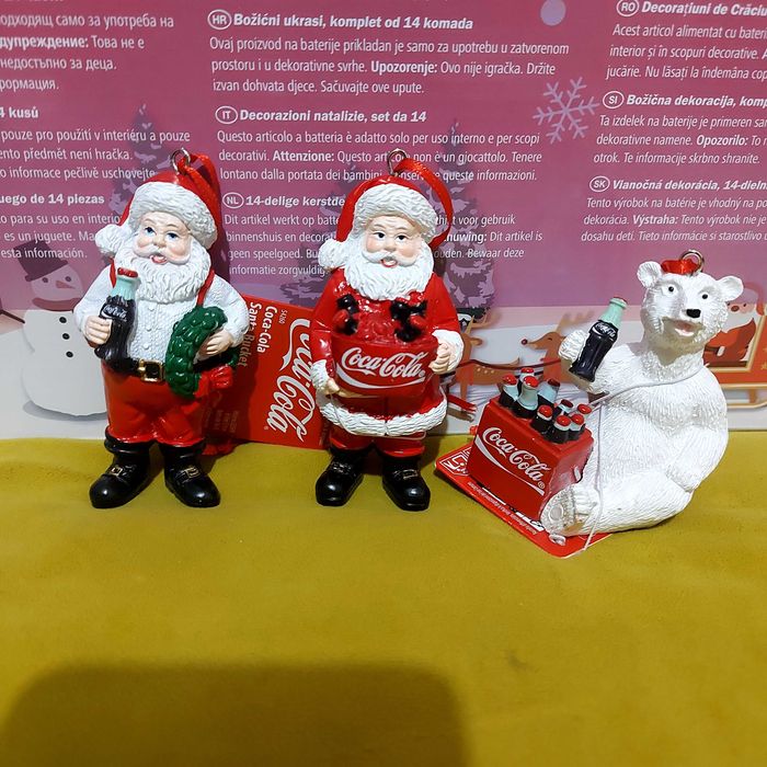 Figurine cu mos Crăciun Coca-Cola