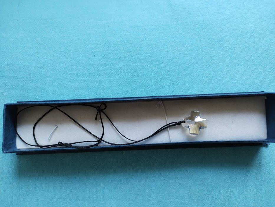 Колие с кристал Сваровски безцветен