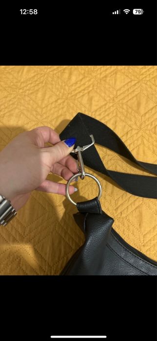 Geanta franjuri neagra