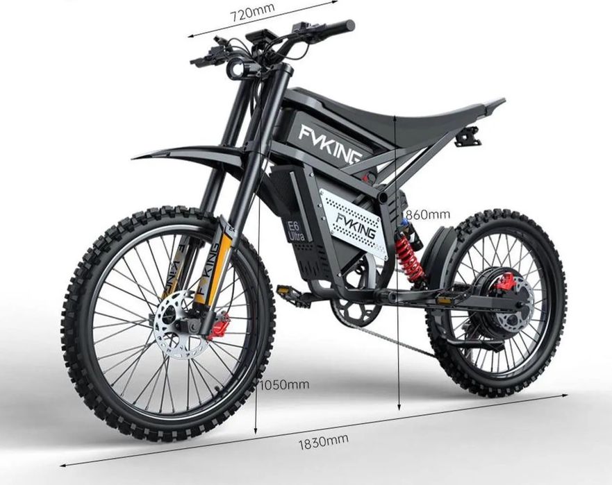 НОВА ВЕРСИЯ 5000W!! EKX ULtra Електрически кросов велосипед eBike