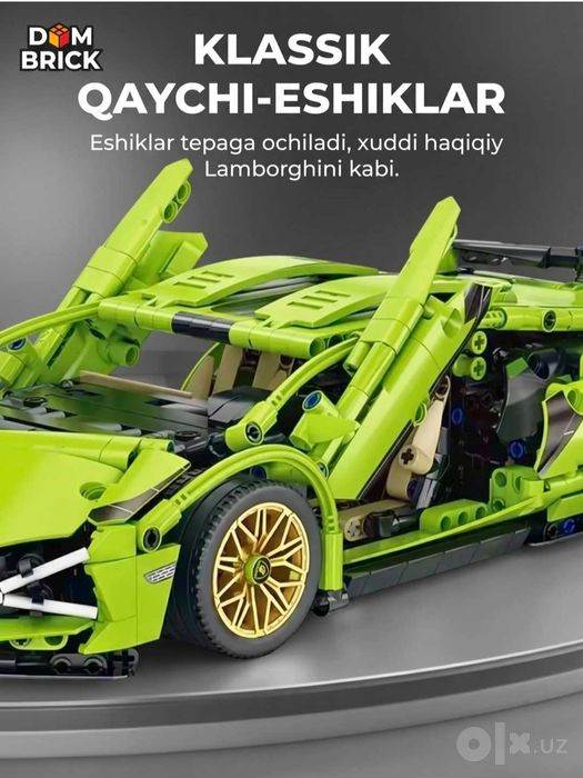 Konstruktor avtomobillar to'plami DOM BRICKS sport karlar