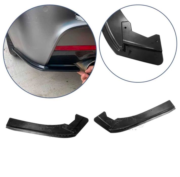 Extensii Splitere Prelungiri Extensie Bara Spate BMW F30, Negru Lucios