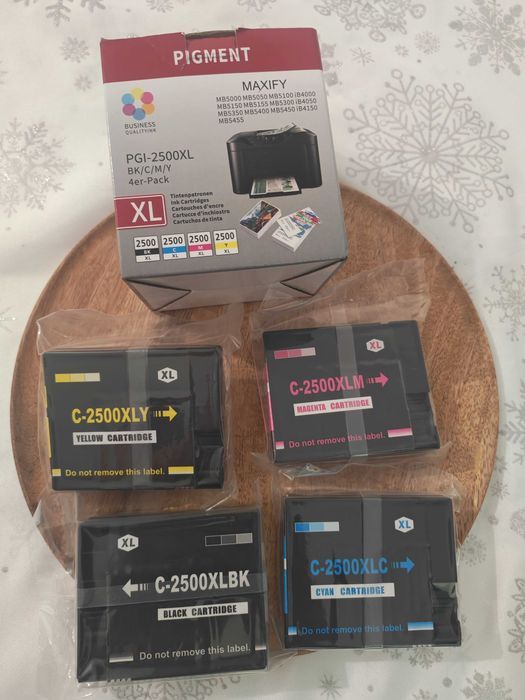 Set 4 Cartușe Cerneală Compatibile Canon PGI-2500XL (BK/C/M/Y) – Sigilate