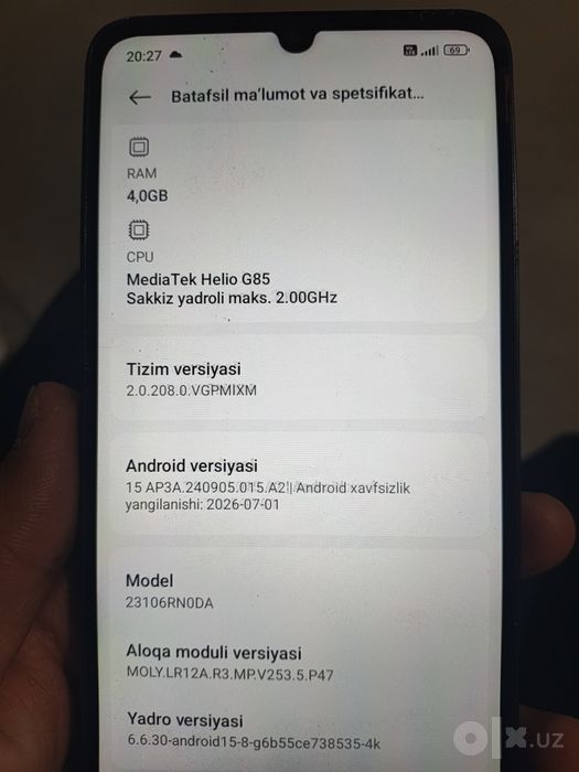 Redmi 12C + chexol