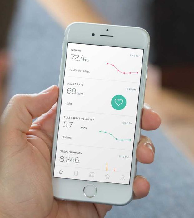 Cantar Nokia Body Cardio Full Body Composition WBS04, Wi-fi