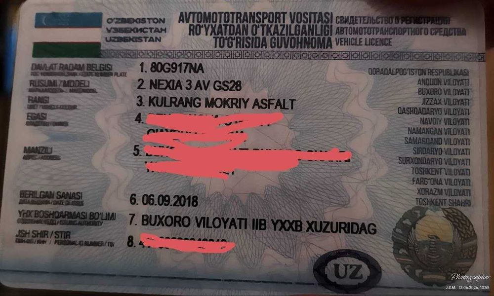 NEXIA 3 avtomobili sotiladi