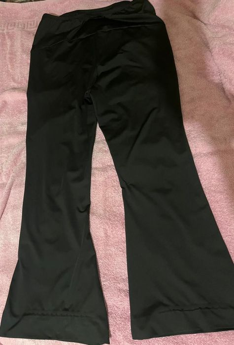 Черные штаны для беременных клеш