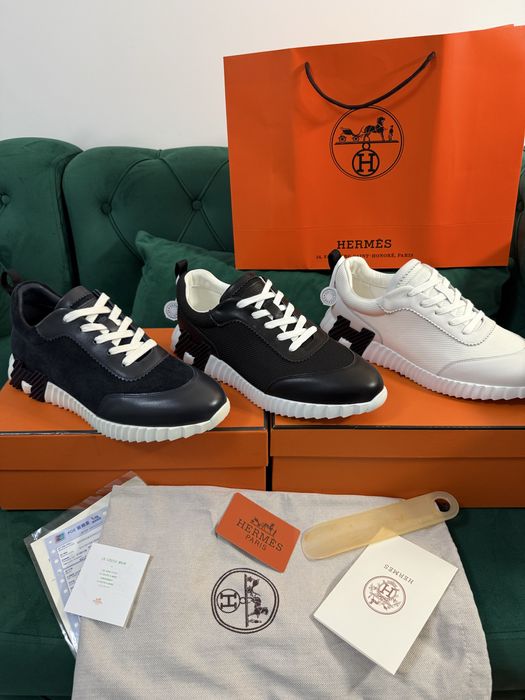 Adidasi Hermes piele naturala 100% Full Box colectie noua