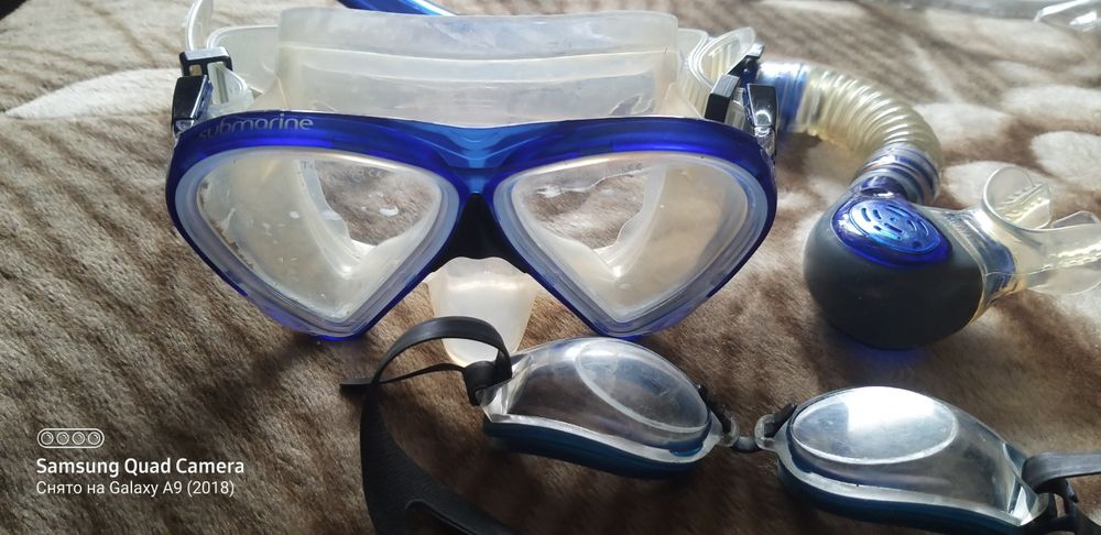 Очки с аквалангом