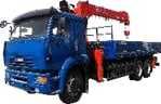 Кран манипулятор на базе шасси КАМАЗ 6х4 19,5 м