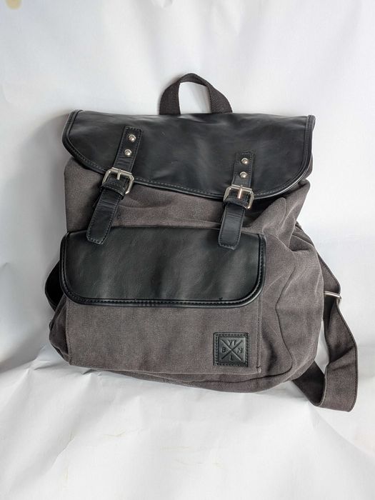 Ghiozdan denim Your Turn gri magnetic