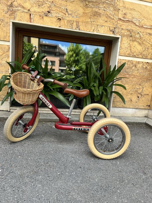 Trybike Винтидж Триколка, която се превръща в колело за баланс