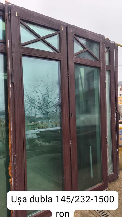 Uși Termopan duble și Geamuri fixe Mahon
