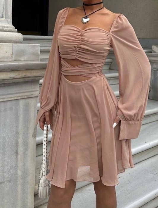 Дамска рокля Nude