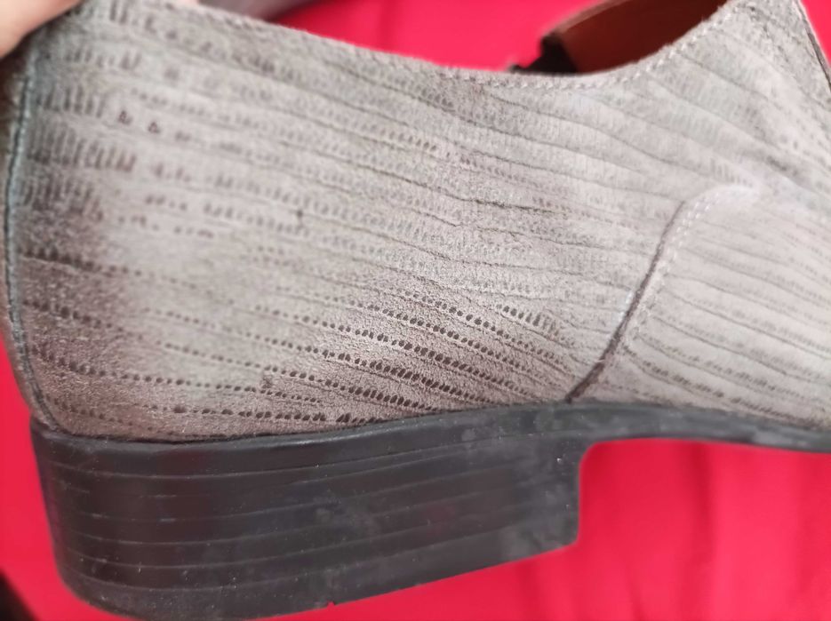 Pantofi piele gri bărbați