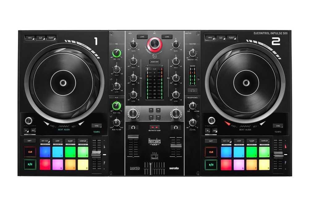 HERCULES Dj Control Inpulse 500  2  каналный  DJ-КОНТРОЛЛЕР