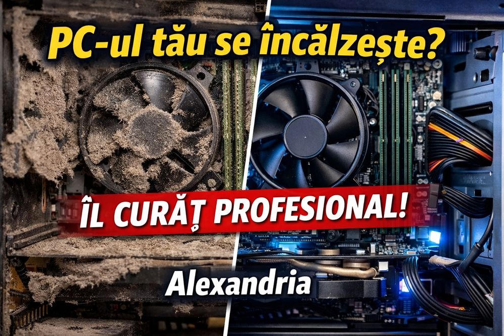 Curățare PC / Laptop + Schimb pastă termică | Mentenanță calculatoare