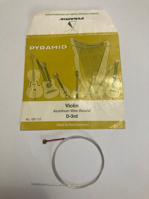 2 corzi vioara aluminiu Pyramid A-2nd D-3rd