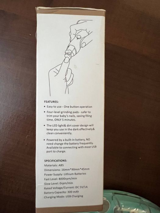 триммер для обработки ногтей