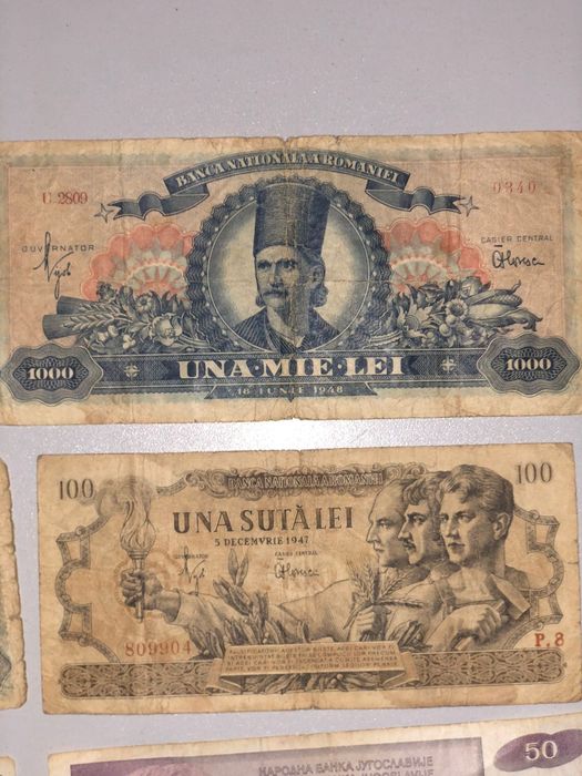 Bacnote si monede vechi