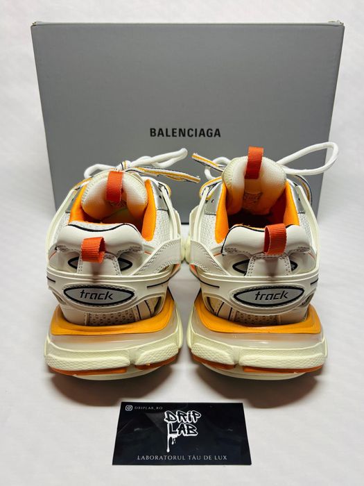 Balenciaga track alb portocaliu