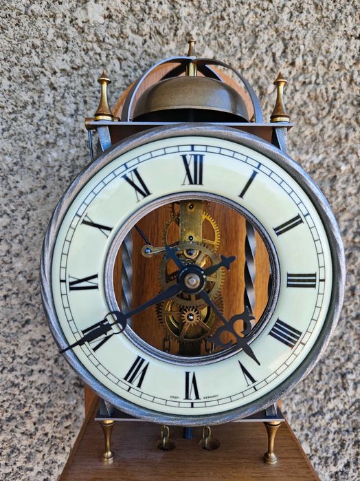 Стенен часовник с тежести - Tempus Fugit - Skeleton- Germany -1980"г