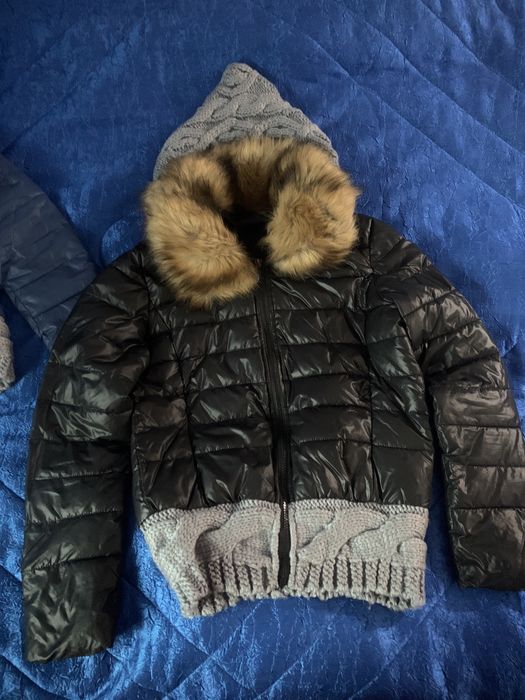 Дамско яке с плетиво