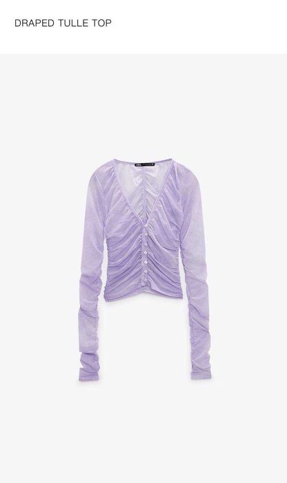 Полупрозрачный топ Zara