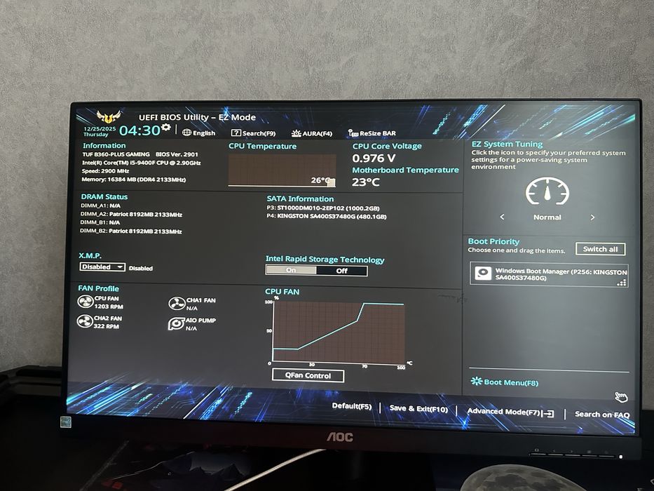 Игровой компьютер i5-9400f RX580