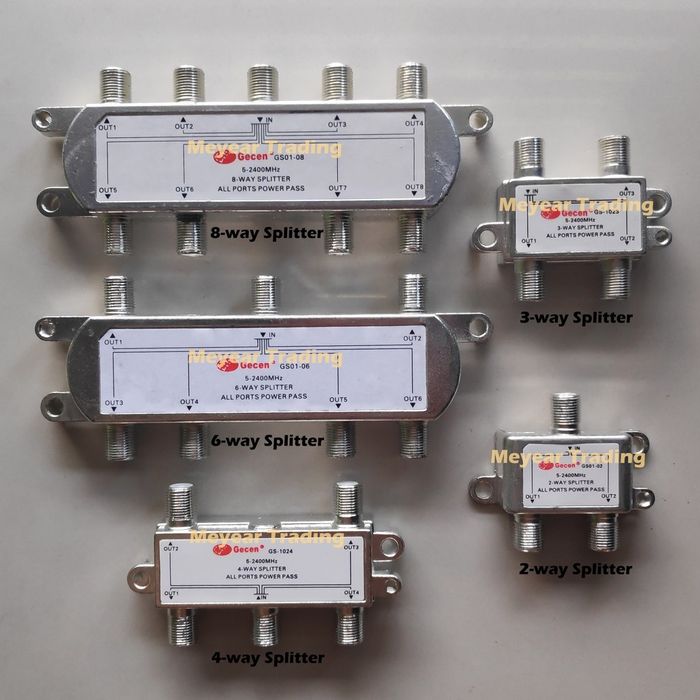 Продам сплитера 5-2400Mhz разветвители разные от 2 до 16 выходов