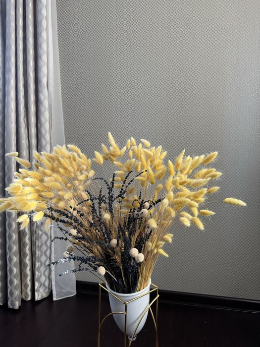 Продам кашпо с сухоцветами